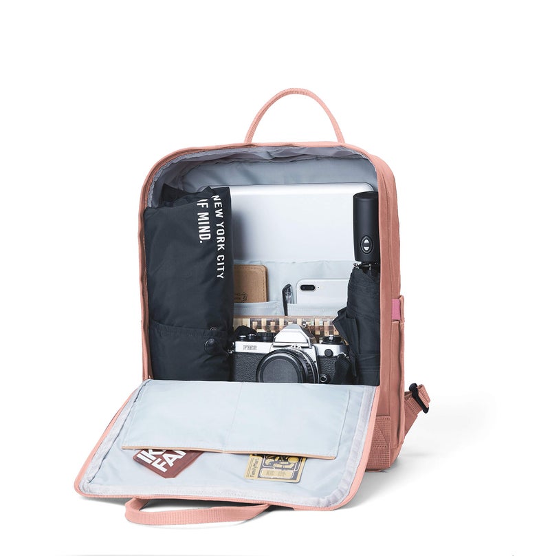 KALIDI Casual Laptop Backpack 15 Inches Classic Camping Rucksack Travel Outdoor Square Daypack College Hiking Gym Bag, Pink - Image 5